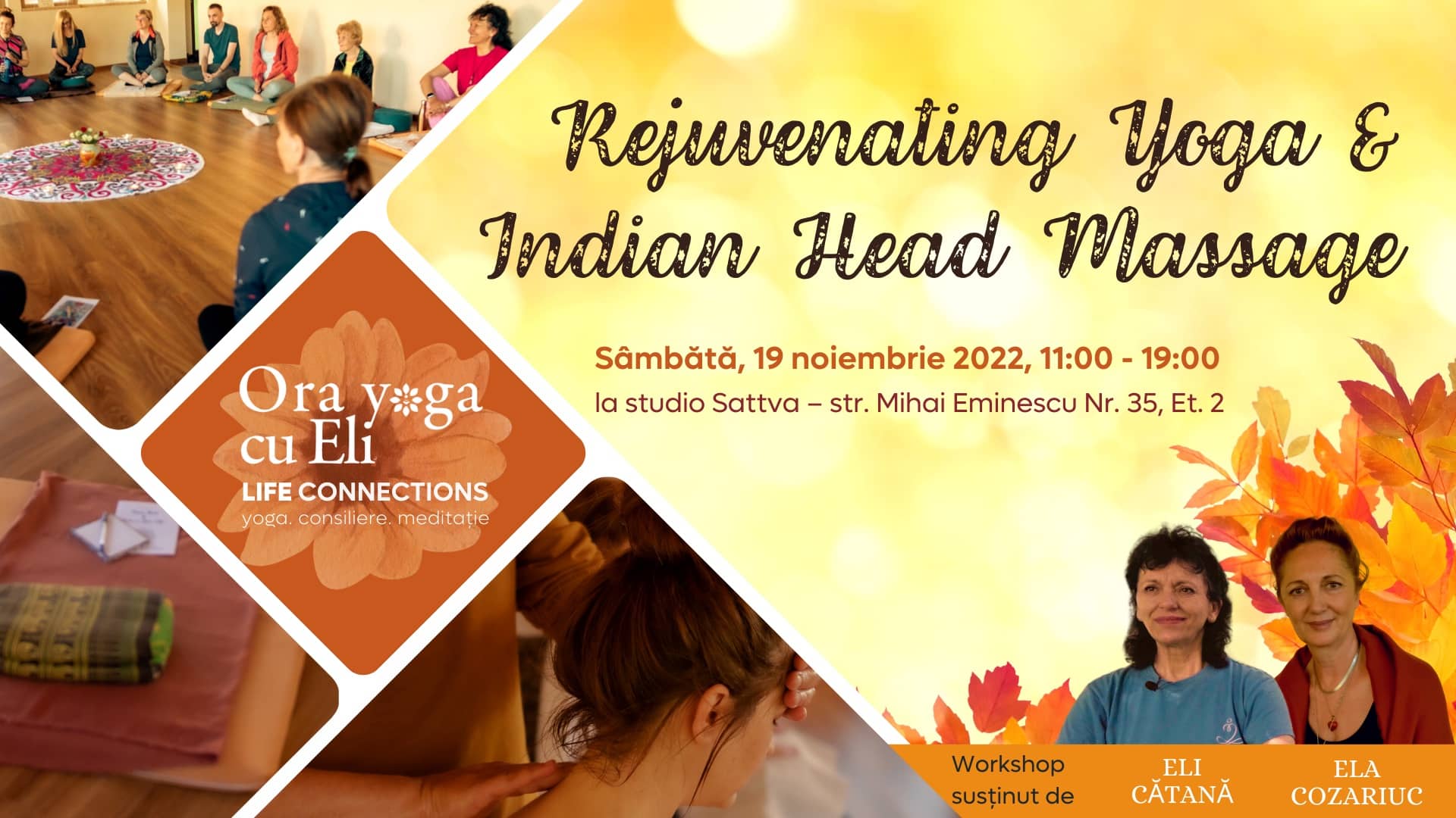 Workshop in Arad: Rejuvenate Yoga & Indian Head Massage